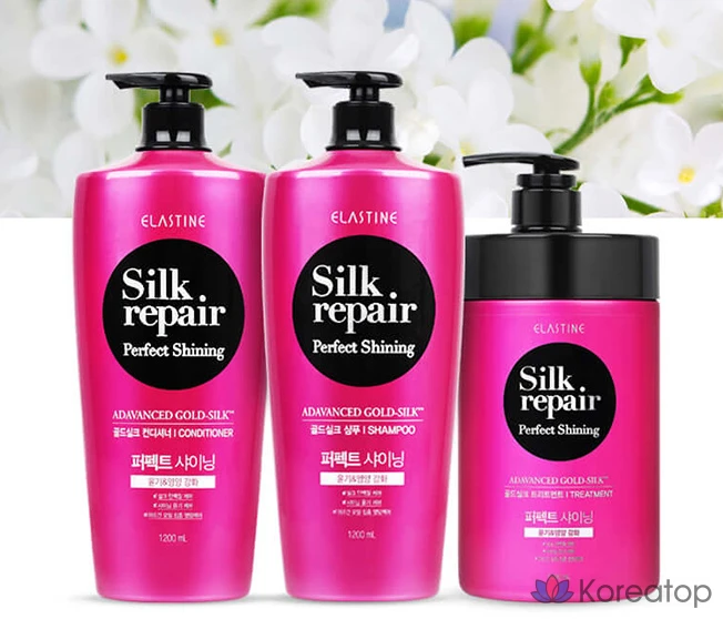 Шампунь Elastine Silk Repair Perfect Shining Gold Silk, 1,2 л, 1 флакон., фото 2