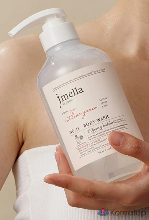 Гель для душа Jmella Fleur Grace, личи и пион, 1 л, 1 шт., фото 3