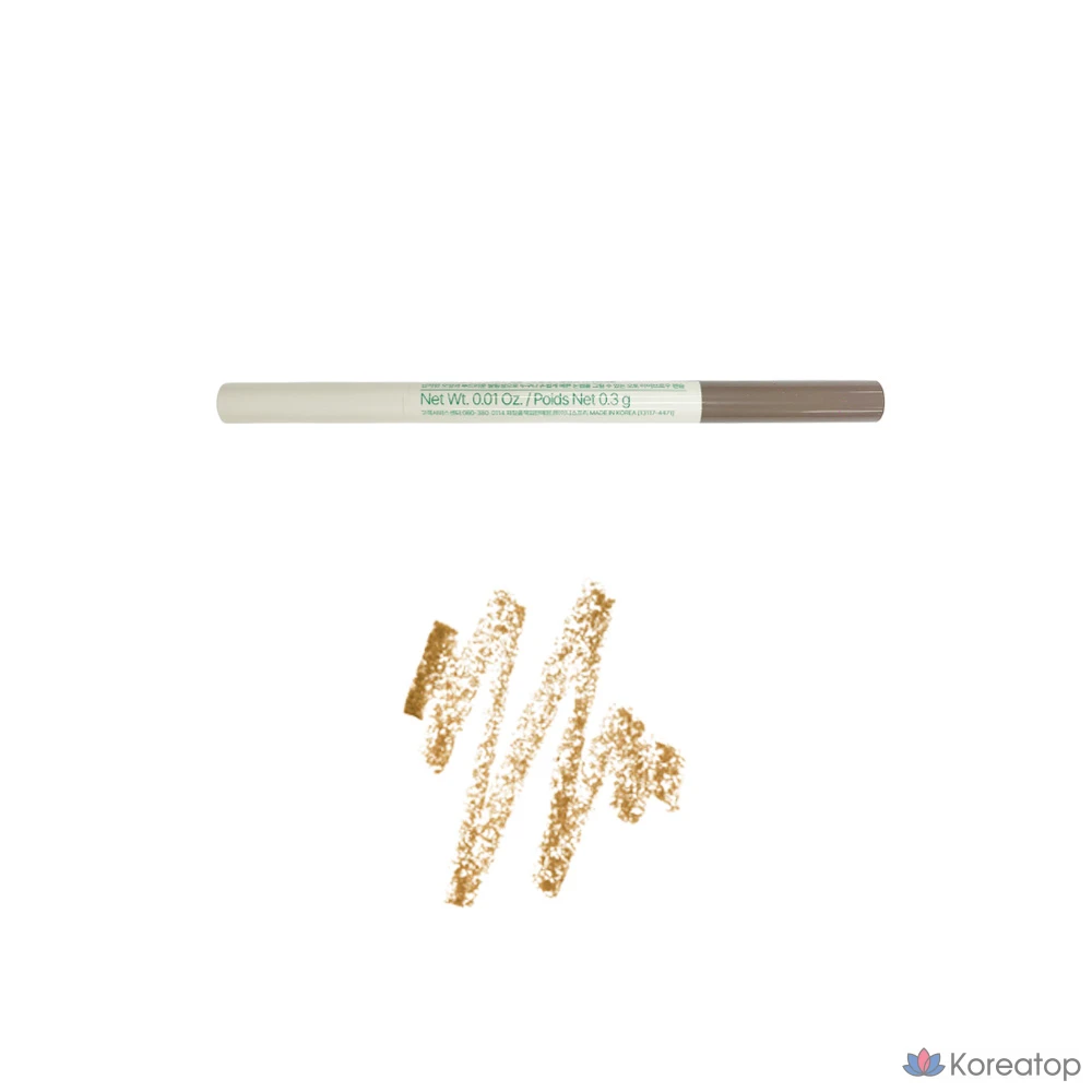 Карандаш для бровей Innisfree Flat Eyebrow Pencil 0.3g, № 7 All Night Sweet Honey Brown, 1 шт., фото 2