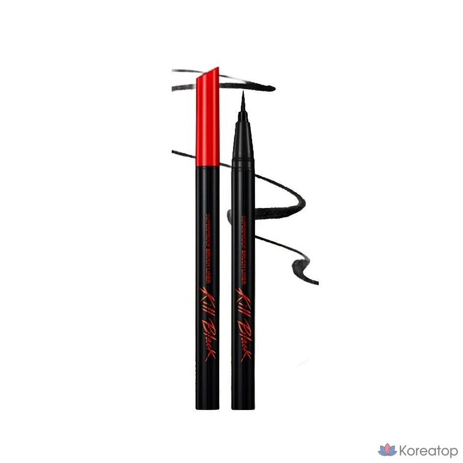 Подводка для глаз Clio Superproof Brush Eyeliner Kill Black, 0.5 мл, 1 шт., фото 3