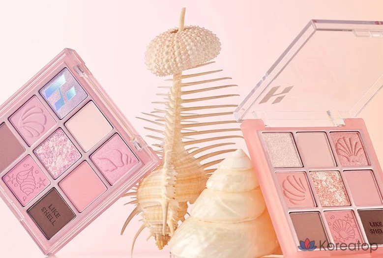 Палетка теней для век Holika Holika My Favorite Mood Eye Palette, Shell on the Beach, 1 шт., фото 8