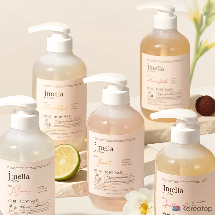 Гель для душа Jmella Fleur Grace, личи и пион, 1 л, 1 шт., фото 4