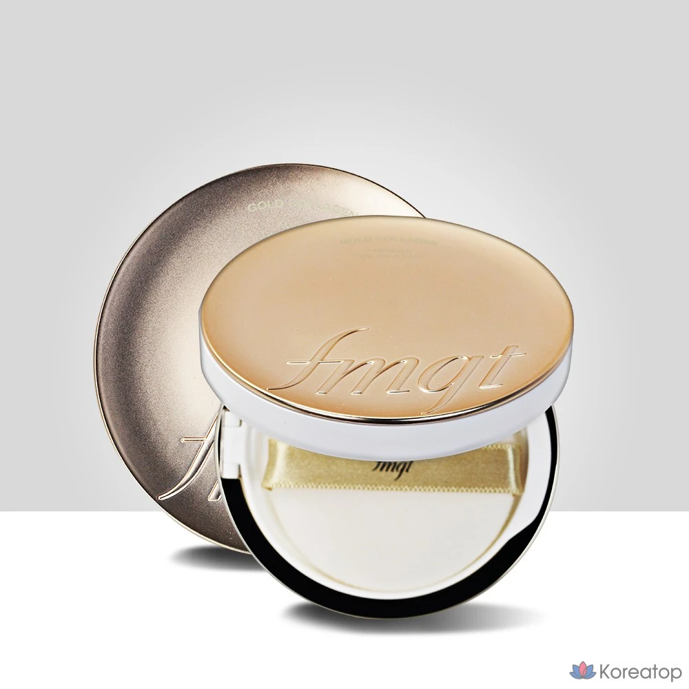 FMGT New Gold Collagen Ampoule Two-Way Pact 9.5g, 203 Natural Beige, 1 шт.