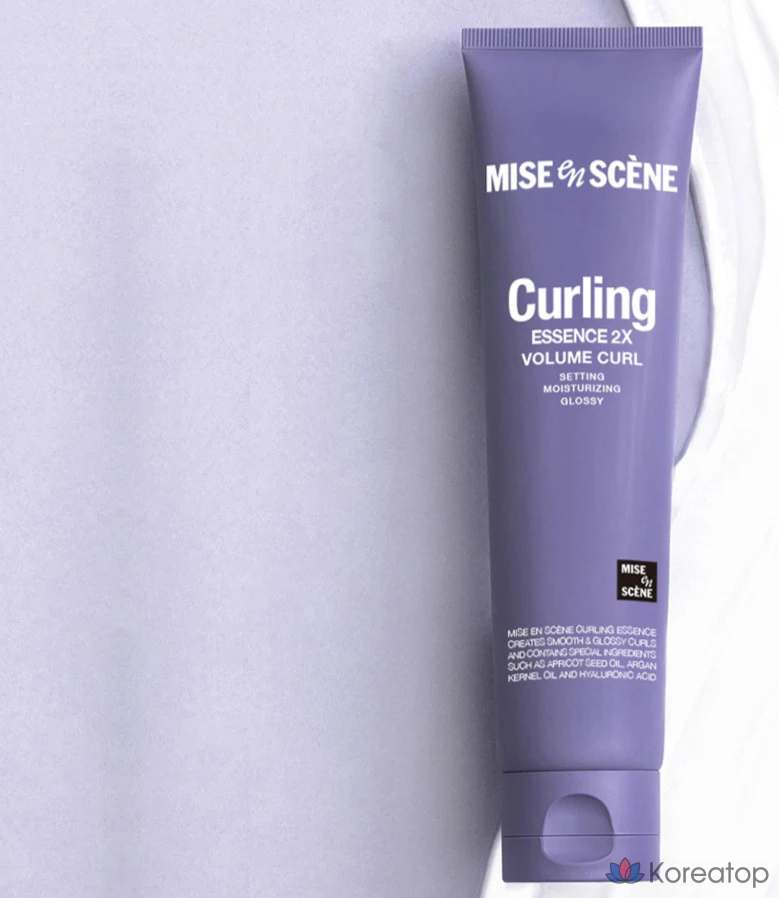 Крем для укладки кудрявых волос Mise en Scene Curling Essence 2X Volume Curl Cream, 250 мл, 1 шт., фото 2