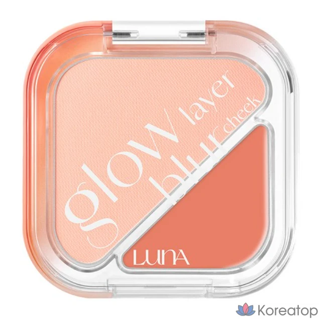 Румяна Luna Glow Layer Blur Cheek 8,5 г, 01 Персиковый коктейль, 1 шт.
