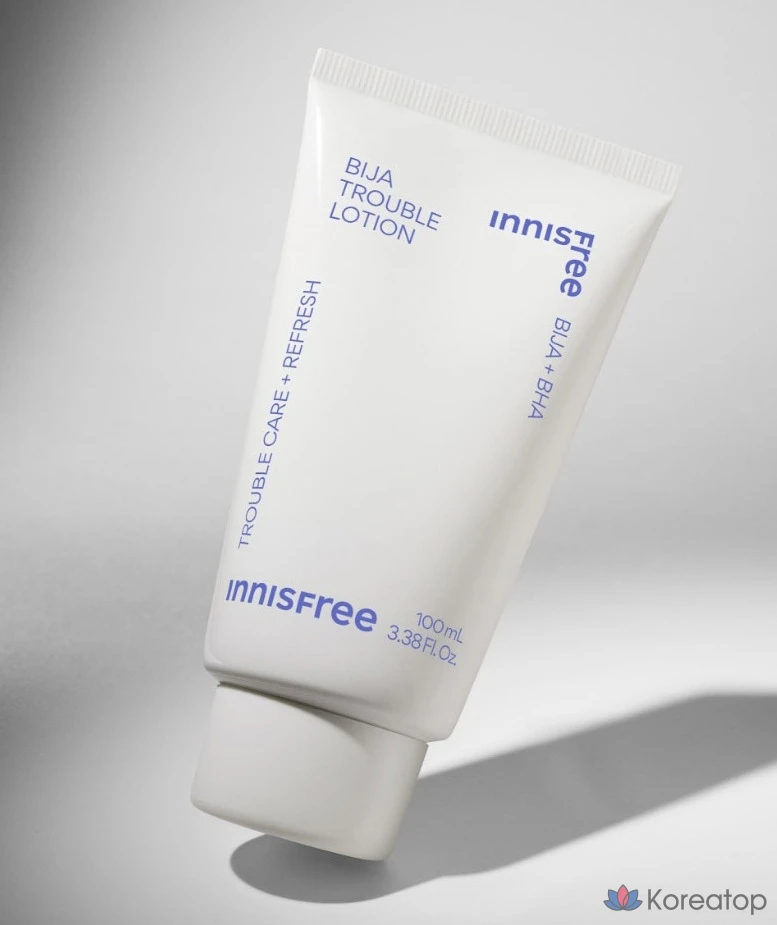 Набор: тоник Innisfree Bija Trouble 170 мл + 25 мл + лосьон 100 мл + 25 мл., фото 4