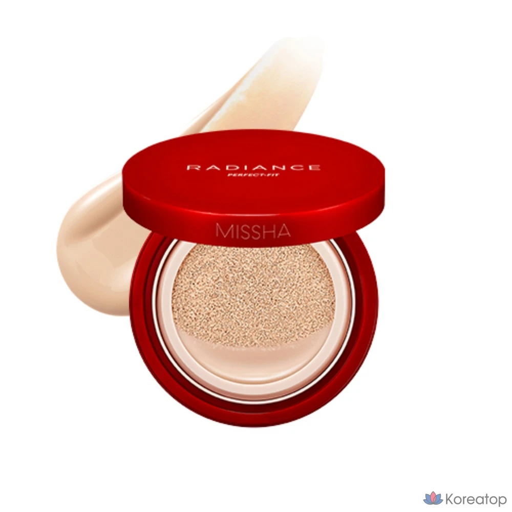 Тональный крем Missha Radiance Perfect Fit Cushion, 15 г, песочный цвет, 1 шт.
