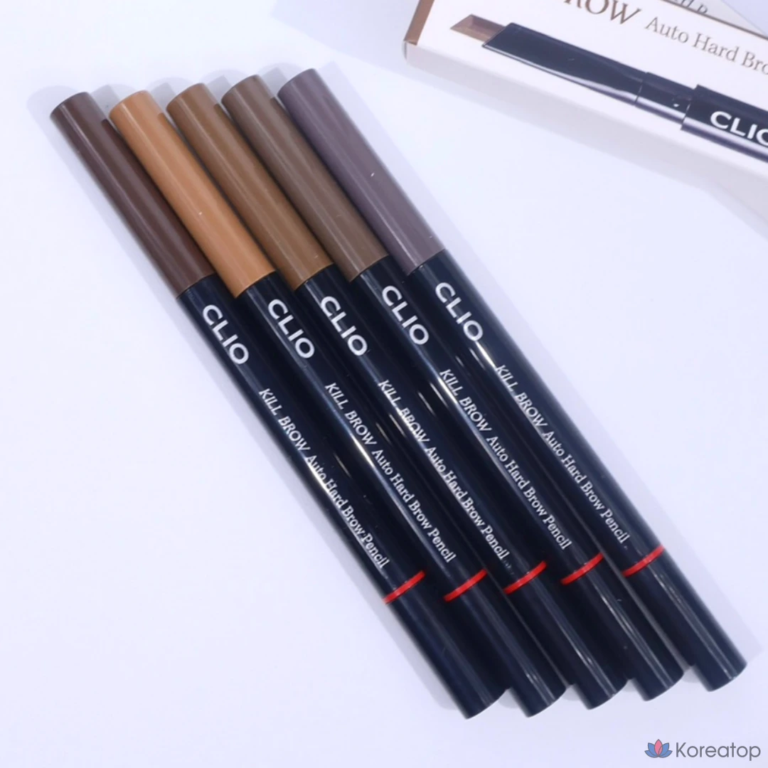 Карандаш для бровей Clio Killbrow Auto Hard Brow Pencil 0.31 г, 001 Натуральный коричневый, 1 шт., фото 2