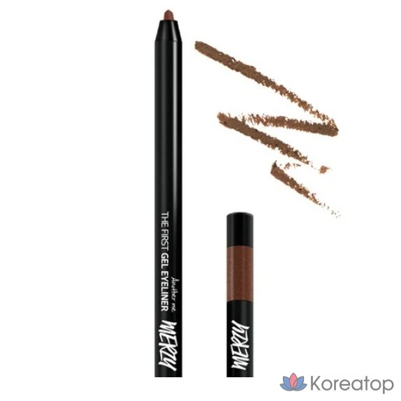 Гелевая подводка для глаз MERZY the First 0,5 г, оттенок G12 Sienna Brown, 1 шт.