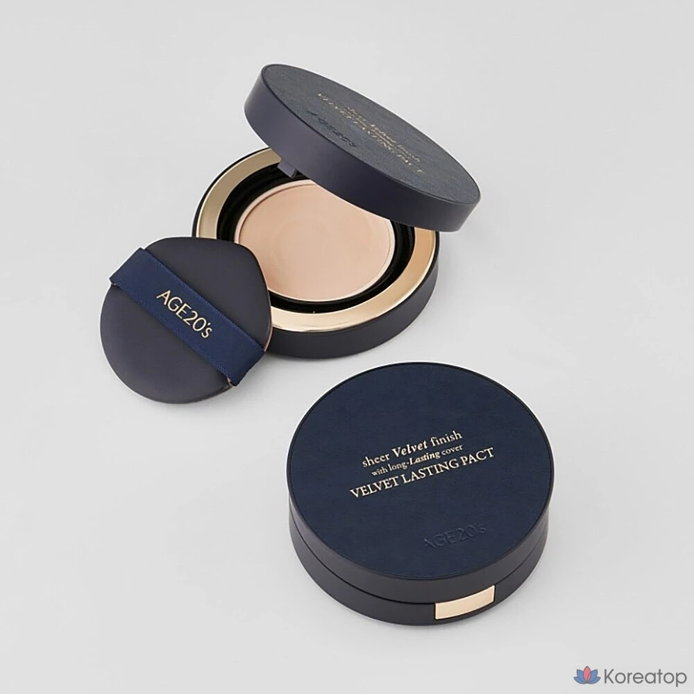 Бархатная стойкая пудра AGE20S, 17 C, светлый, 1 шт.