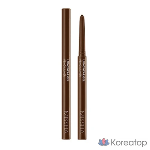 Гелевый карандаш для глаз Missha Longwear, 0,14 г, цвет верблюжий коричневый, 1 шт.