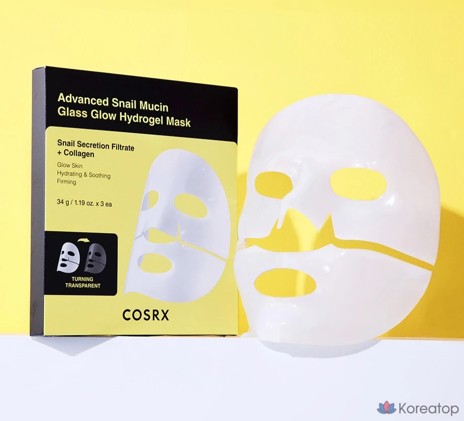 Гидрогелевая маска COSRX Advanced Snail Mucin Glass Glow, 3 шт.