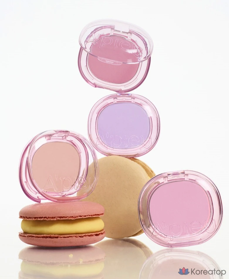 A'Pieu Juicy Pang Пастельные румяна 3,7 г, упаковка 12 шт., цвет вишневый хлопок, 1 шт.