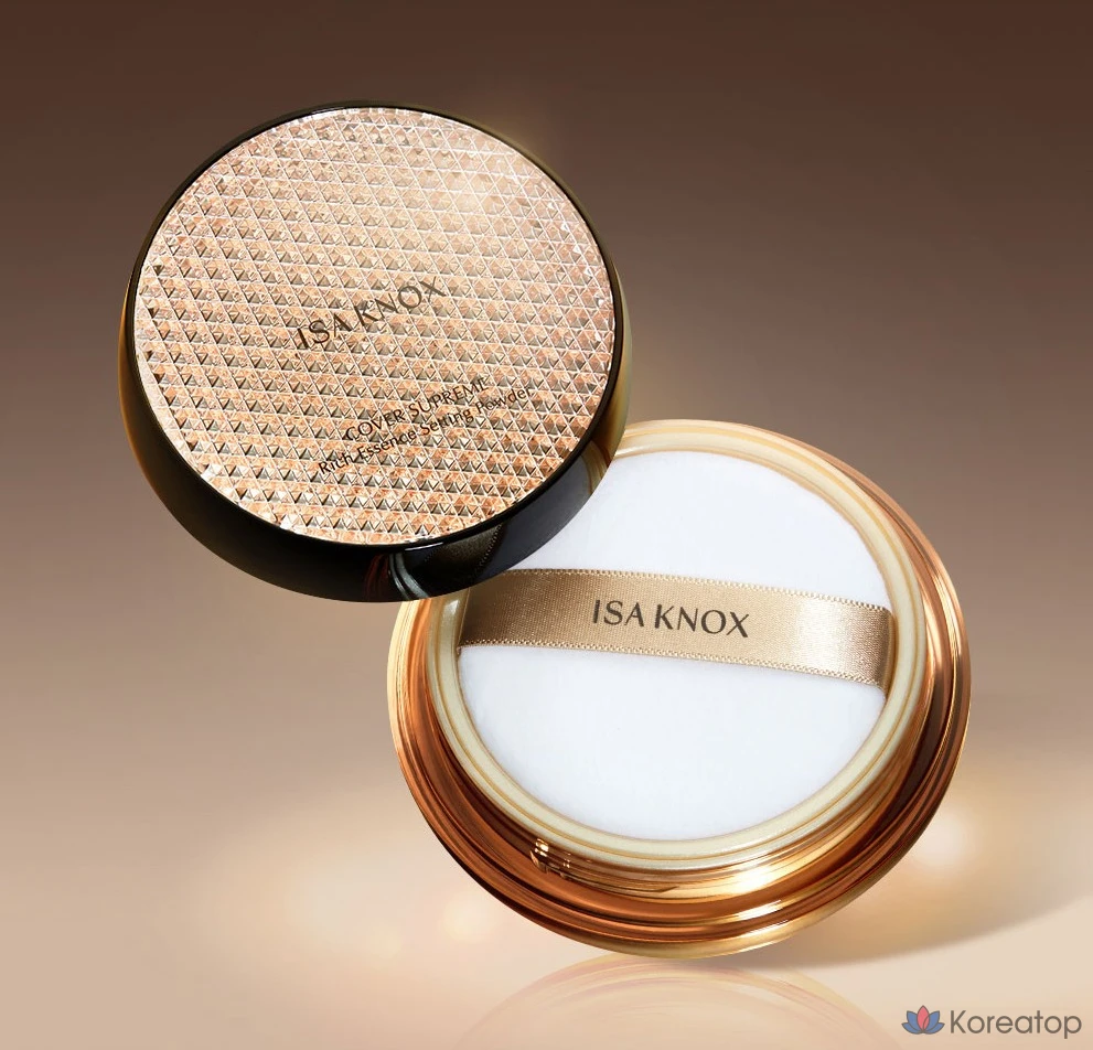 Пудра для фиксации макияжа Isa Knox Cover Supreme Rich Essence Setting Powder, 30 г, № 23, оттенок Natural Beige, 1 шт., фото 3