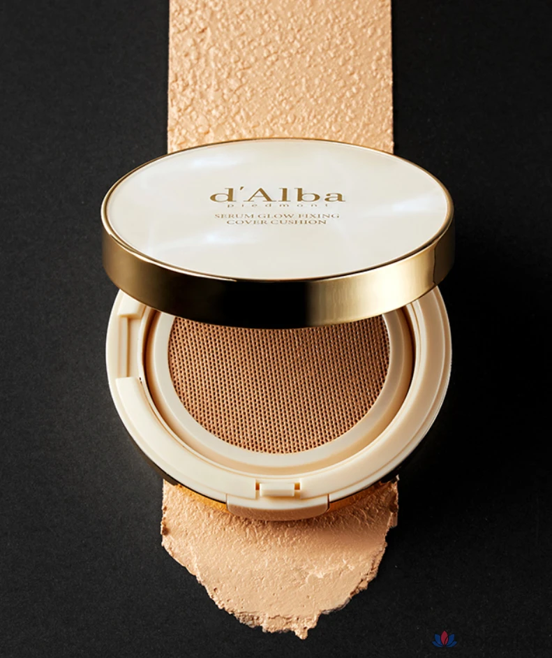 Тональный крем-кушон D'alba Serum Glow Fixing Cover Cushion Foundation, 17 г, № 21, 1 шт., фото 5