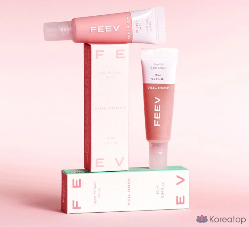 FEEV Hyper Fit Color Serum Mini Blusher 10ml, Pink Bunny, 1 шт., фото 4