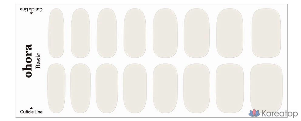 Набор для ухода Ohora Gel Strip Nail 30-piece Set, Cream Cotton, 30 шт., фото 5