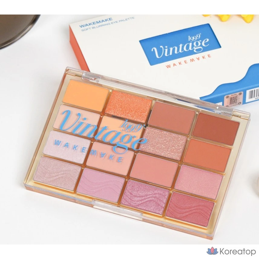 Палетка теней для век WAKEMAKE Soft Blurring Eye Palette, 20 цветов, 01-Vanilla Blurring, 1 шт.