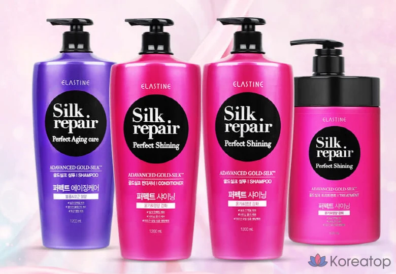 Кондиционер для волос Elastine Perfect Shining Gold Silk Conditioner Silk Repair, 1,2 л, 1 шт., фото 2
