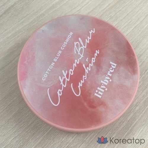 Подушечка для макияжа Cotton Blur, гладкое, пушистое покрытие, цвет Lilybyred, № 23, натуральный хлопок, 1 шт.