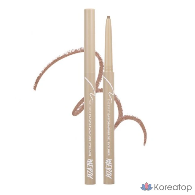 Гелевая подводка для глаз MERZY Easy Drawing Gel Eyeliner, EG6, цвет «пекан», 1 шт.