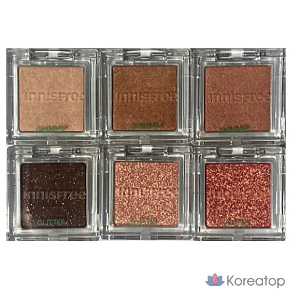 Тени для век Innisfree My Eyeshadow Shimmer & Glitter 1.5~2.2 г (23 шт.), оттенок Shimmer No. 7 Whispering Star, 1 шт.