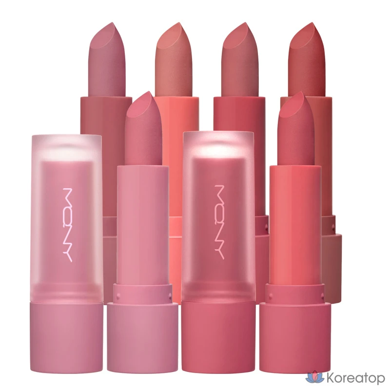 Матовая пудровая помада Soft Mood Blur Matte Lipstick/Cloud Texture, 1 шт., Red Mist + Red Mist, фото 3