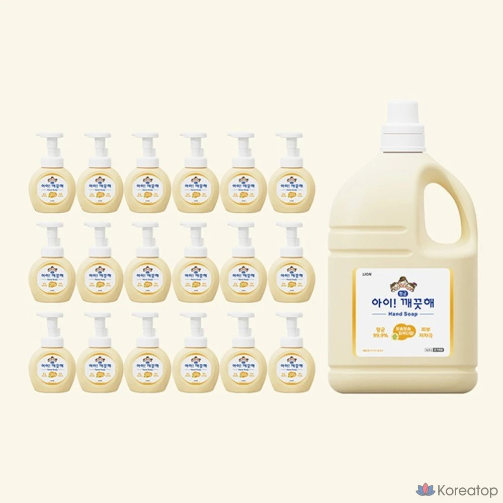 Антибактериальное пенное мыло для рук Lion, аромат чистой пушистой пудры, 4,5 л, 1 шт., фото 3