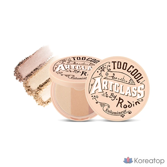 Набор хайлайтеров Too cool for school Art Class от Rodin, 11 г, двусторонняя кисть для контурирования, смешанные оттенки, 1 шт.