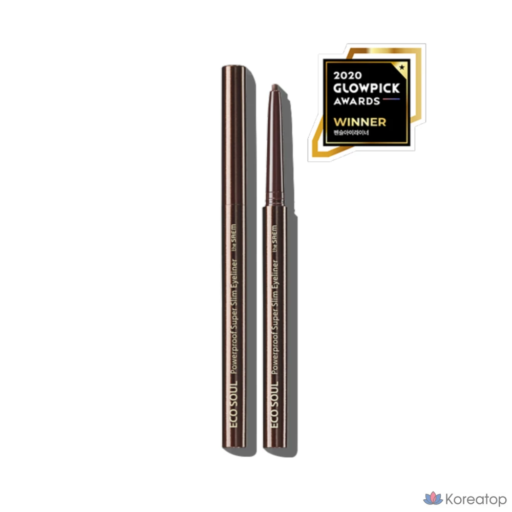 Подводка для глаз The Saem Eco Soul Powerproof Ultra Slim Eyeliner, 5 цветов, 1 упаковка., фото 6