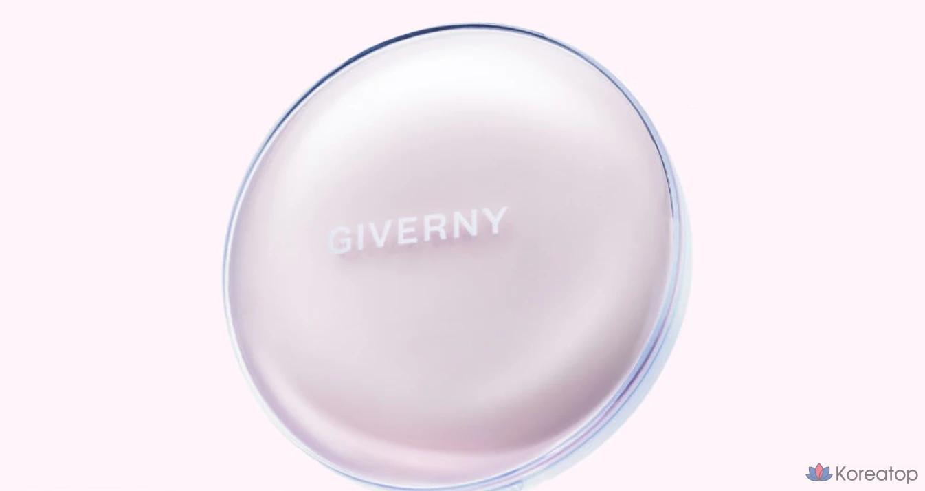Тональный крем Giverny Dewy Glassy Cushion Foundation (основной продукт + сменный блок), 13 г, оттенок 21NW Light Beige, 1 шт., фото 2