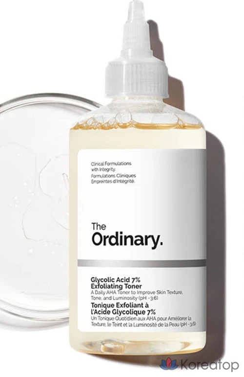 Отшелушивающий тоник с 7% гликолевой кислотой от The Ordinary, 240 мл, 1 шт., фото 3