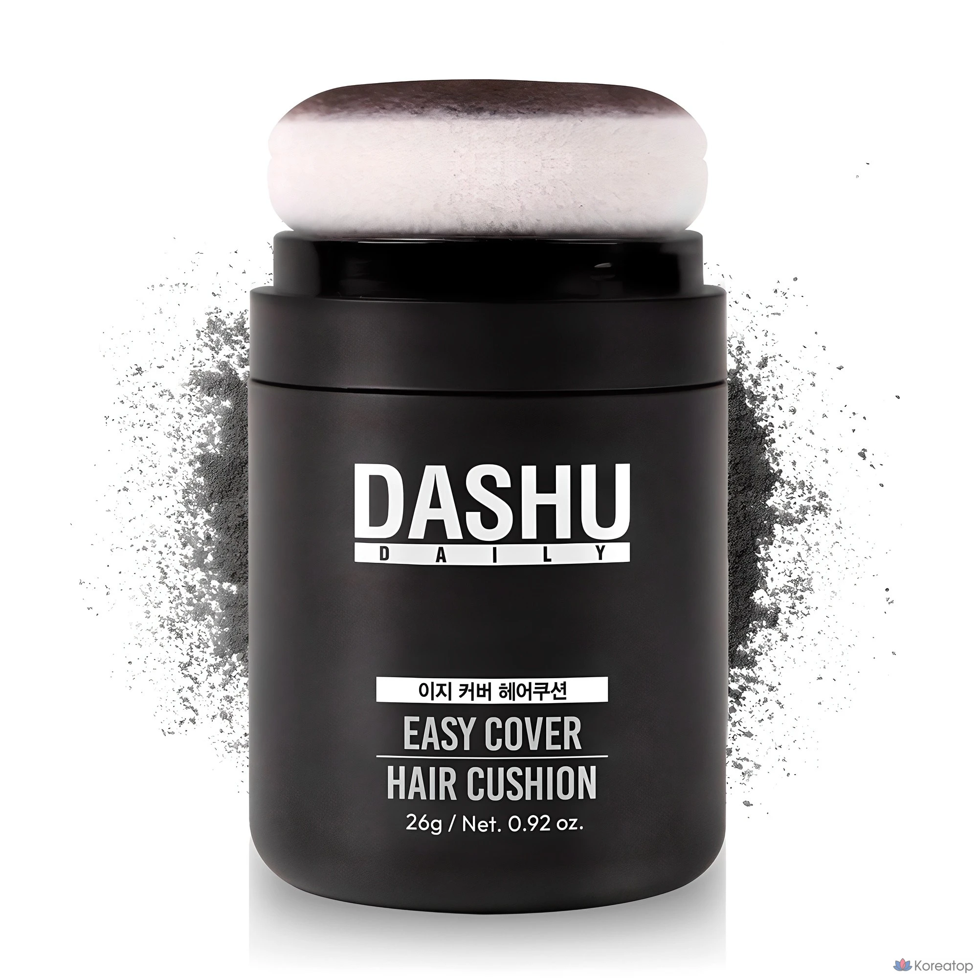 Накладные пряди для волос DASHU Daily Easy Cover Hair Cushion, 26 г, натуральный черный, 1 шт.