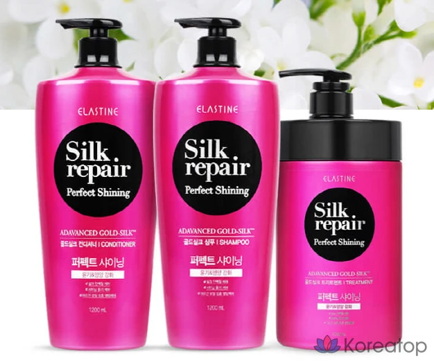 Кондиционер для волос Elastine Perfect Shining Gold Silk Conditioner Silk Repair, 1,2 л, 1 шт., фото 3