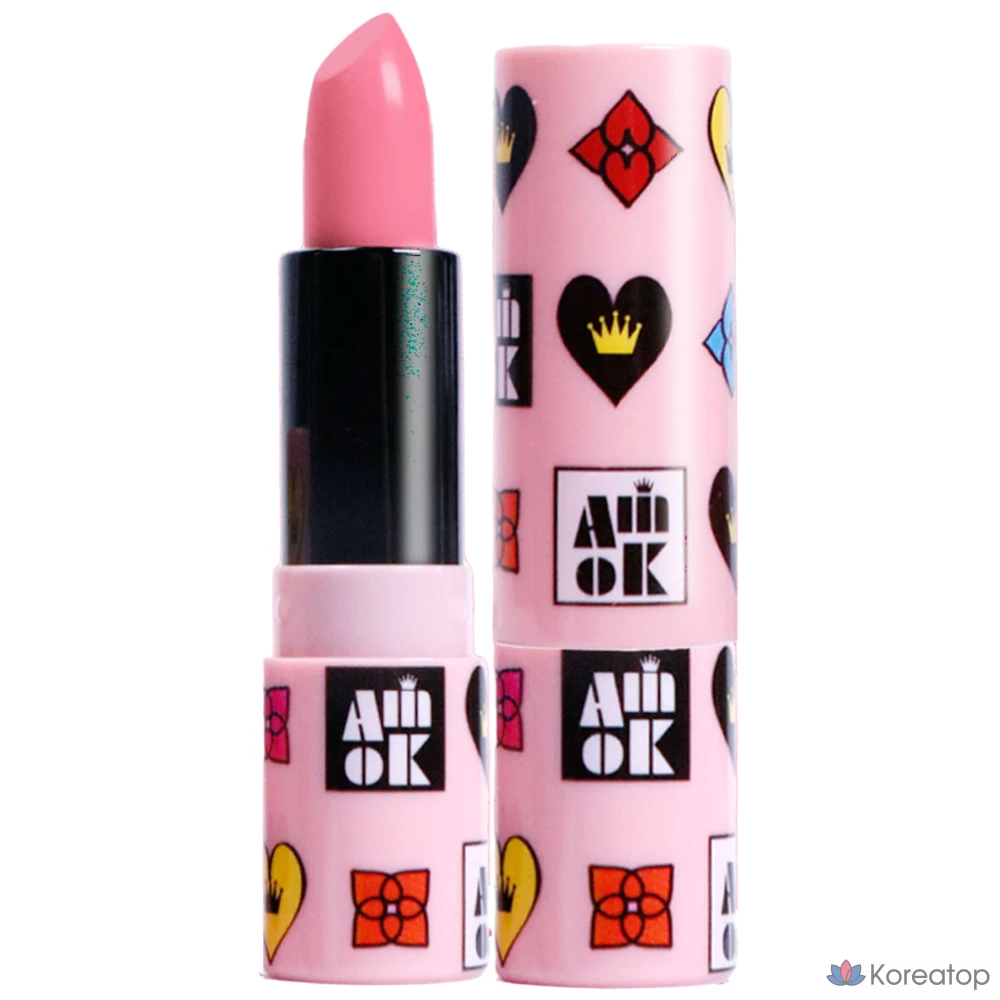 Помада YNM Kidult Picnic, P02, прозрачно-розовая, 4 г, 1 шт.