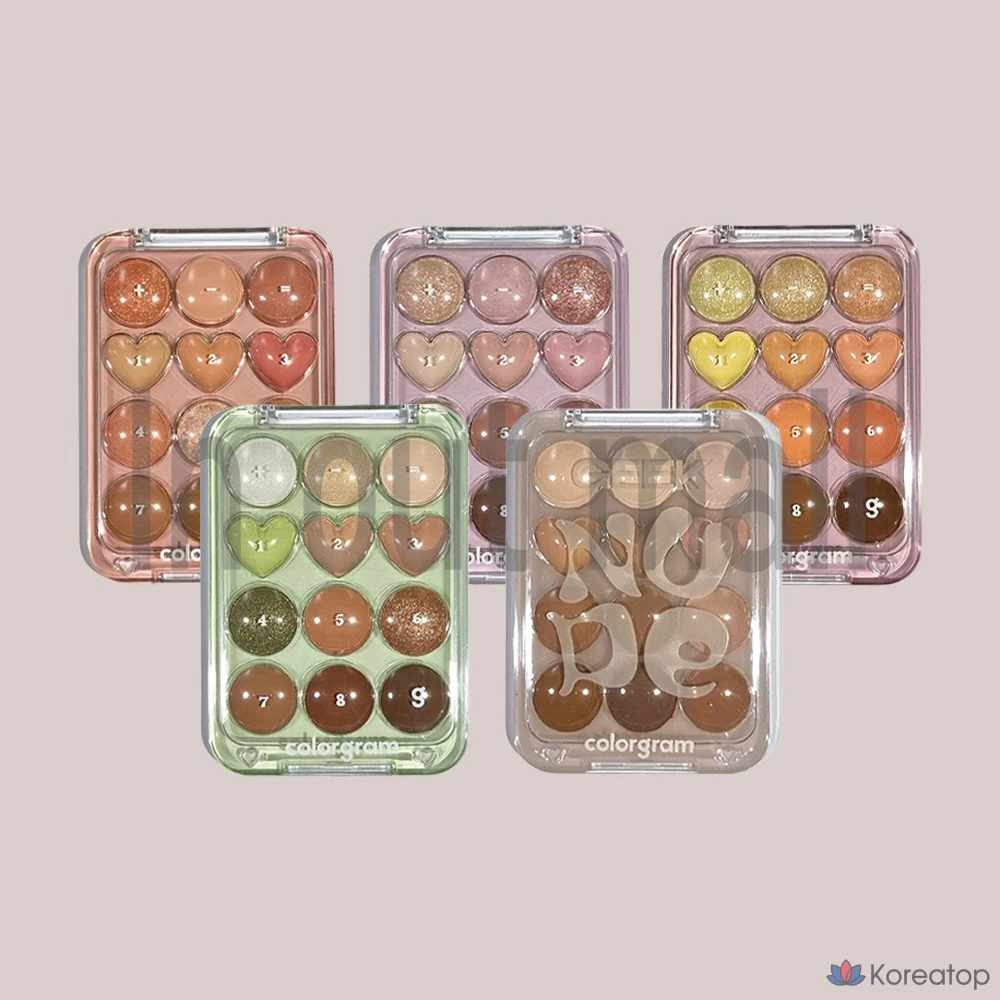 Палетка теней для век Colorgram Eye Real Eye Palette, 06 Buttercup Plus Brown Love, 1 шт.