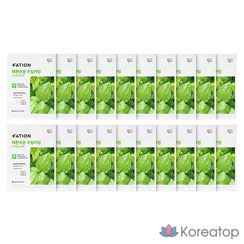 Набор успокаивающих масок Party On Real Fit Eoseongcho, 23 мл, 20 штук, 1 упаковка.