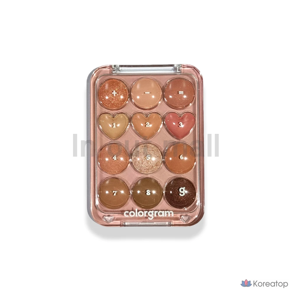 Палетка теней для век Colorgram Eye Real Eye Palette, 06 Buttercup Plus Brown Love, 1 шт., фото 2