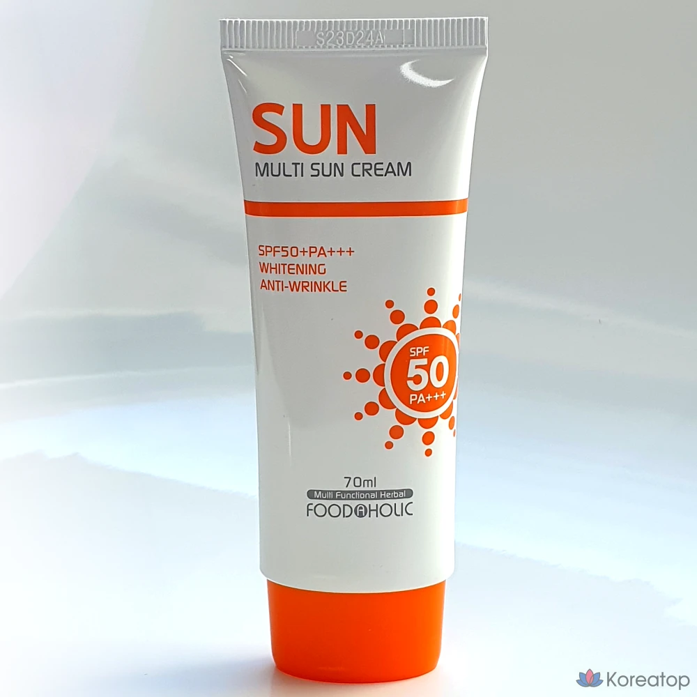 Солнцезащитный крем FoodaHolic Multi Sun Cream SPF50 PA+++, 1 шт., 70 мл