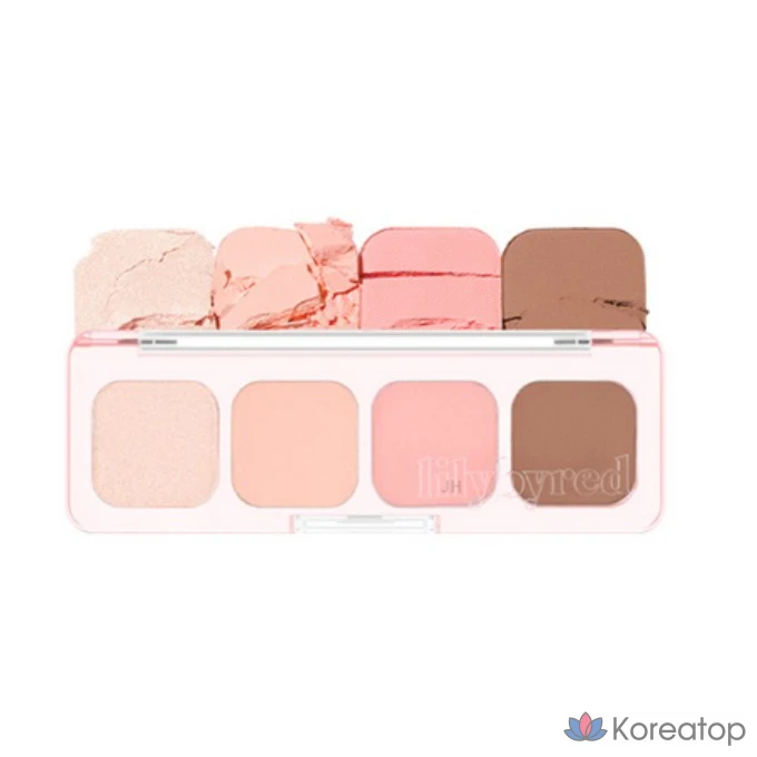 Палетка теней Lilybyred Mood It Palette AD, № 01 Fresh It, 1 шт.