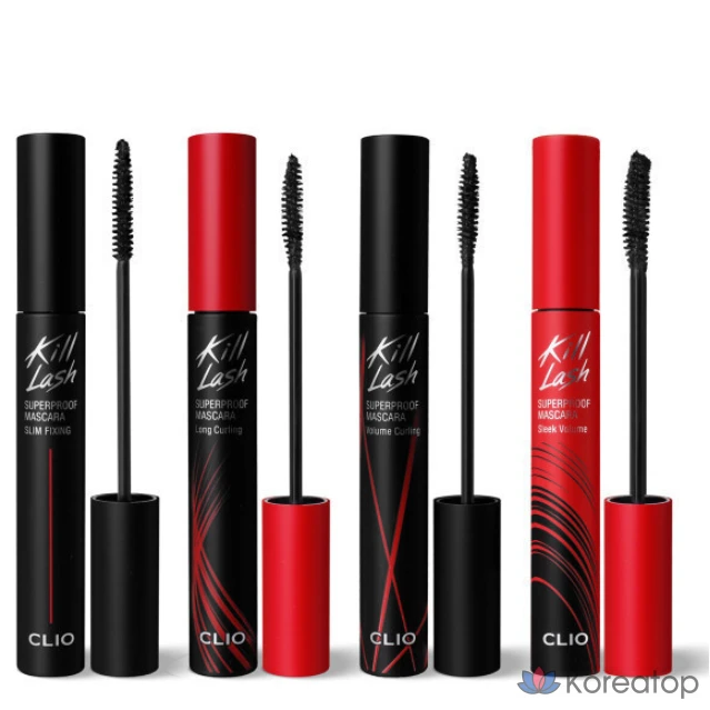 Тушь для ресниц Clio Kill Lash Superproof 7 г, № 02, для придания объема и подкручивания, 1 шт.