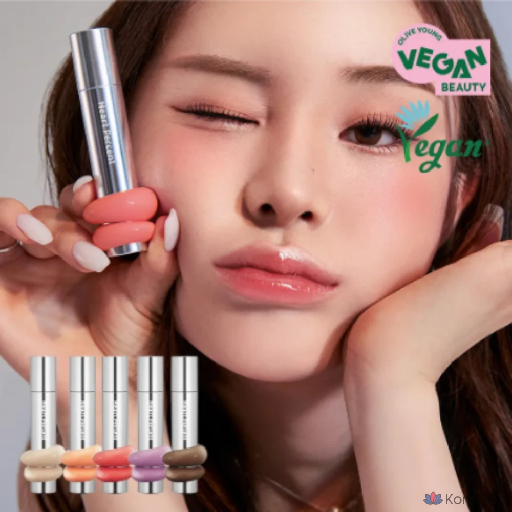 Тинт для губ Heart Percent Dot On Mood One Way Glow Tint, оттенок Milky Salmon, 1 шт., фото 3