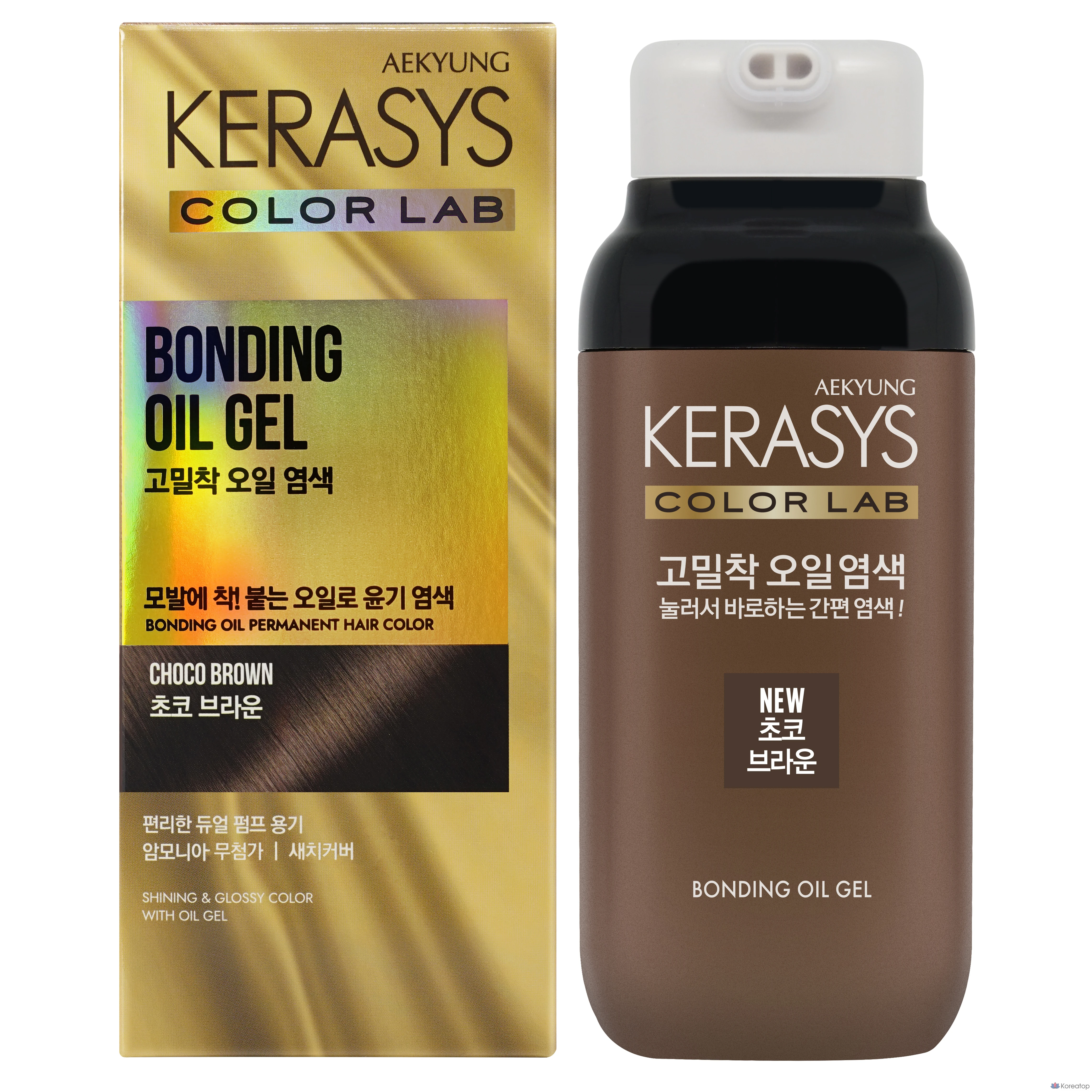 Краска для волос KeraSys Color Lab, шоколадно-коричневый цвет, 1 шт.