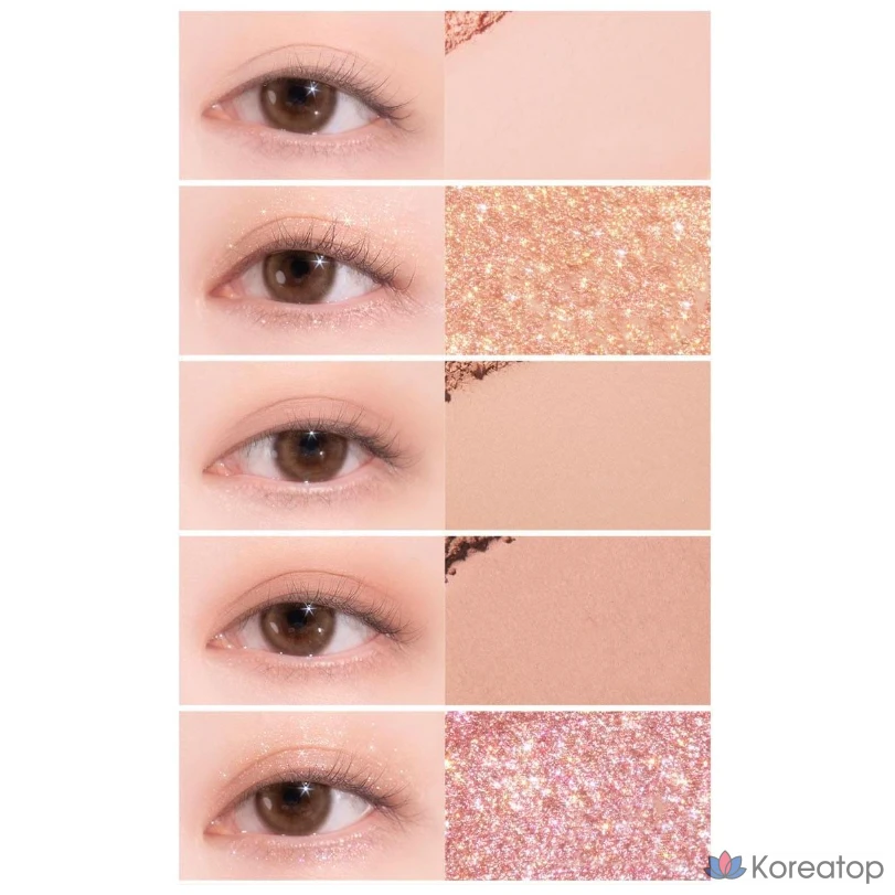 Палетка теней для век Lilybyred Mood Keyboard, 07 Rose Dial, 1 шт., фото 9