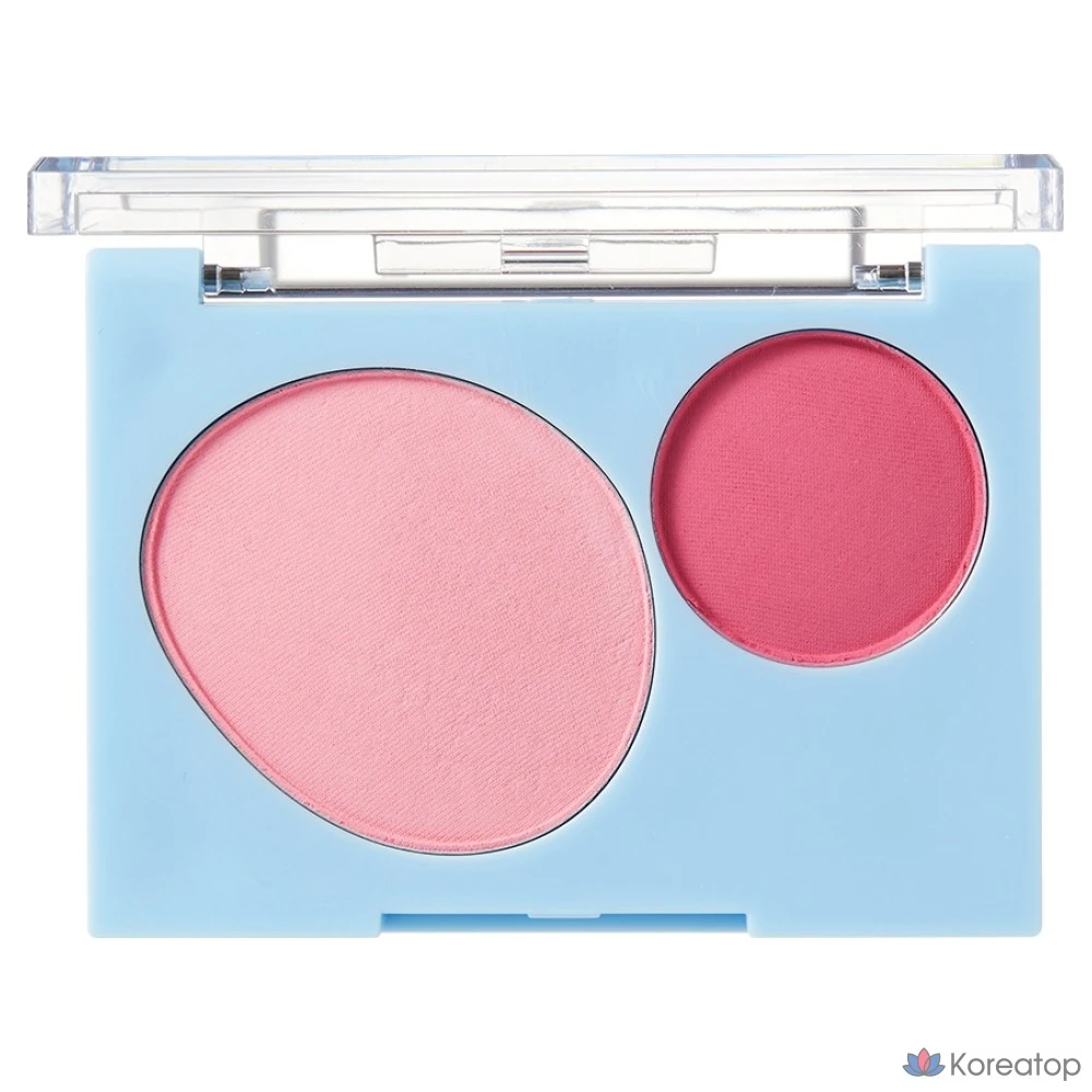 Румяна Giverny Fluffy Dual Blusher 7,4 г, оттенок Cherry Pop, 1 шт.