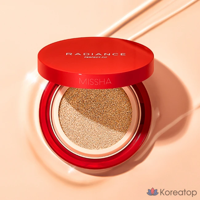 Тональный крем Missha Radiance Perfect Fit Cushion, 15 г, 21N Vanilla, 1 шт., фото 2