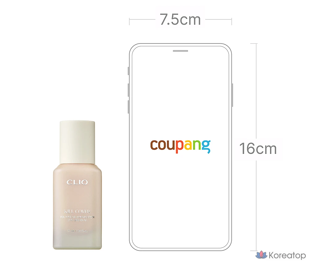 Тональный крем Clio Kill Cover Foundation The Original, 35 мл, 1 шт., оттенок 21N Linen