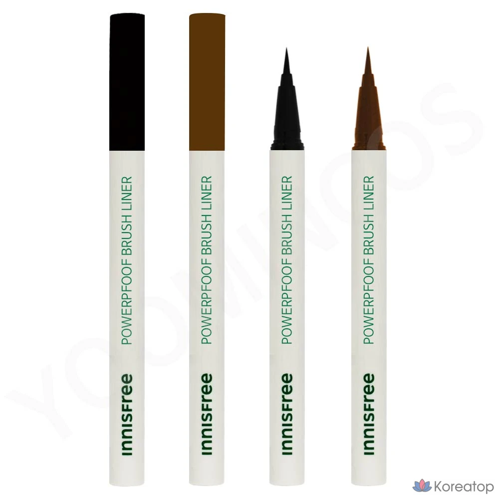 Защитная подводка для глаз Innisfree Powerproof Brush Liner, № 2, коричневая, 1 шт.