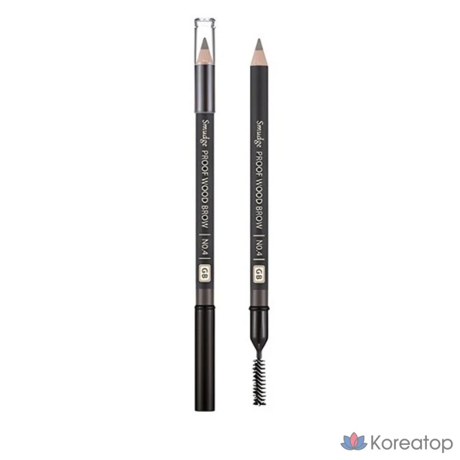 Тушь для бровей Missha Smudgeproof Wood Brow, черная, 1 шт.