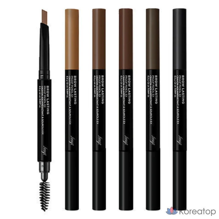 Водостойкий стойкий карандаш для бровей The Face Shop, № 01, светло-коричневый, 1 шт.